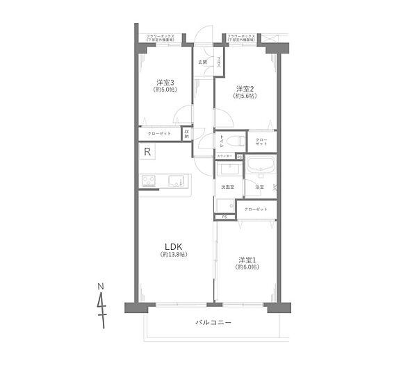 間取りを拡大表示