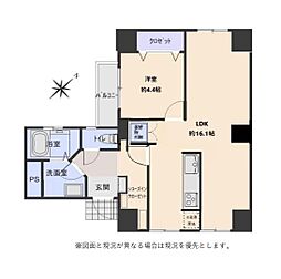 ポルテール行徳 1LDKの間取図画像