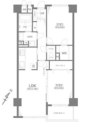 間取り 駒込八幡坂ガーデニア 5階/-