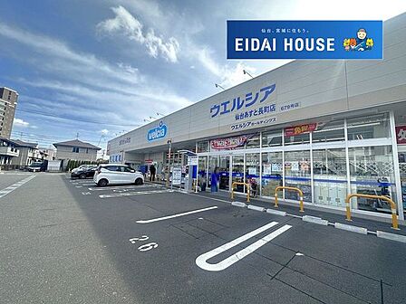 ウエルシア仙台あすと長町店 徒歩16分。 1240m