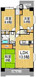 エクセルシオール所沢 3LDKの間取図画像