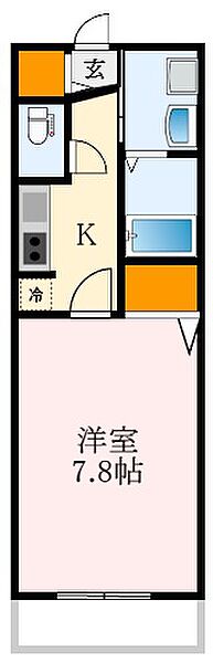 大阪府大阪狭山市東茱萸木1丁目(賃貸マンション1K・1階・27.25㎡)の写真 その2