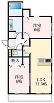 大阪府堺市中区八田北町（賃貸アパート2LDK・2階・56.31㎡） その2