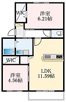 大阪府河内長野市木戸1丁目（賃貸アパート2LDK・1階・53.49㎡） その2