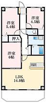 大阪府富田林市中野町3丁目（賃貸マンション3LDK・4階・65.55㎡） その2