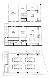 深沢貸戸建 3LDKの間取り