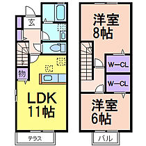 ローズコート茂呂 101 ｜ 栃木県鹿沼市西茂呂3丁目（賃貸アパート2LDK・1階・65.60㎡） その2