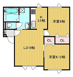JR石北本線 愛し野駅 徒歩18分 2階/-