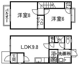 開の里3 2LDKの間取図画像