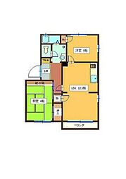 アーバンライフ久世 2LDKの間取図画像