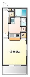 クラウンズワン箱崎 1Kの間取図画像