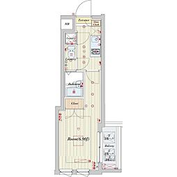 ビバリーホームズ上石神井 1Kの間取図画像