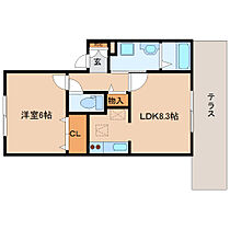 カサグランデ 112 ｜ 奈良県奈良市柏木町509-1（賃貸アパート1LDK・1階・36.67㎡） その2