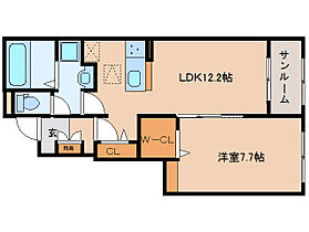 ハイフィールドIII 102 ｜ 奈良県奈良市高畑町57-7（賃貸アパート1LDK・1階・50.14㎡） その2