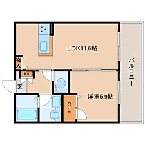 パークフロントワン 208 ｜ 奈良県奈良市橋本町（賃貸マンション1LDK・2階・42.57㎡） その2