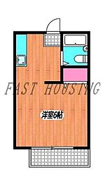東京メトロ丸ノ内線 方南町駅 徒歩6分の賃貸アパート 2階1Kの間取り