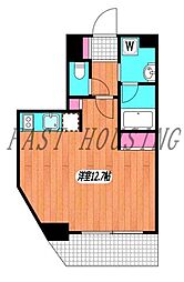 コレット代々木 ワンルームの間取図画像