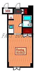 ラ・メゾンブランシュ原宿 1Kの間取図画像