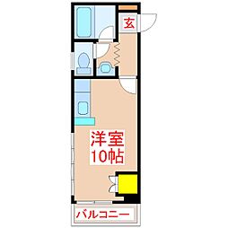 STビル ワンルームの間取図画像