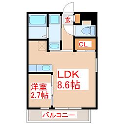 Forsia5 1LDKの間取図画像