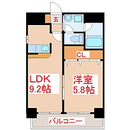 さくらヒルズ樋之口参番館 1LDKの間取図画像