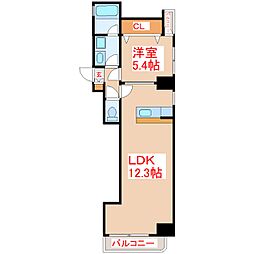 さくらヒルズ樋之口参番館 1LDKの間取図画像