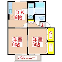 間取図画像 2DK