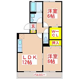 間取図画像 2LDK
