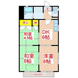 メゾン・ド・エスポワール 3DKの間取図画像