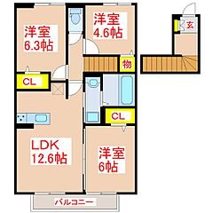 物件の間取り