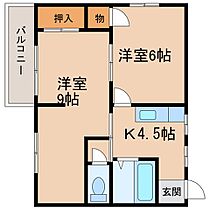 ＡＬＢＡ　Ａ棟  ｜ 鹿児島県鹿屋市寿1丁目14番地5（賃貸アパート2K・1階・40.00㎡） その2