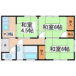 🉐敷金礼金0円！🉐甲斐崎貸家　3号棟