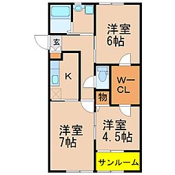 フェリーチェ　Ｃ棟 2階