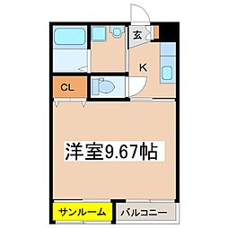 サンハイツ岡崎 K 1階/-