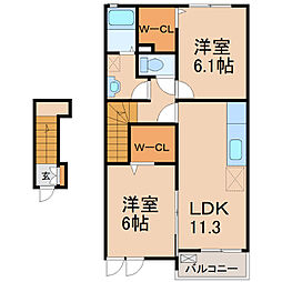 レバンテ B 2階