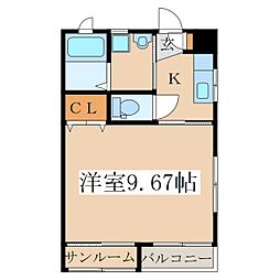 サンハイツ岡崎　Ｋ 2階/-