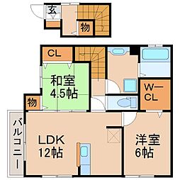 クレイドル・ガーデン 2階/-