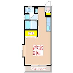 アートハウス7 ワンルームの間取図画像