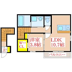 大福第8ビル 1LDKの間取図画像