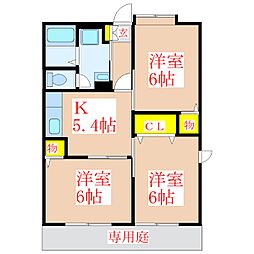 LA・REIMU本町 3Kの間取図画像