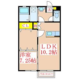 サクラ 1LDKの間取図画像
