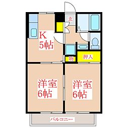 ビーラインNR 2Kの間取図画像
