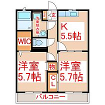 メルベーユ　Ａ棟  ｜ 鹿児島県鹿児島市中山町5169（賃貸マンション2K・1階・45.00㎡） その2