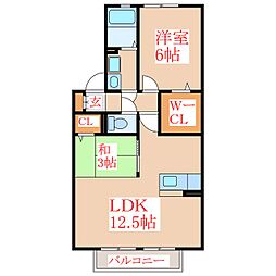 CasaFelice 1LDKの間取図画像