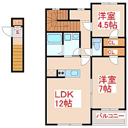 プラージュコート 2階