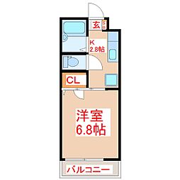 サンハイツありむら 1号棟 2階/-