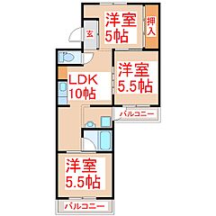 物件の間取り