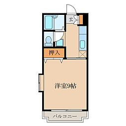 G&Gグローリアスガーデン 1Kの間取図画像