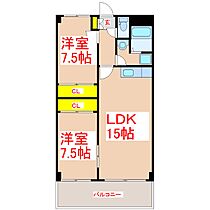 エクセル  ｜ 鹿児島県鹿児島市紫原3丁目41番地7（賃貸マンション2LDK・3階・65.38㎡） その2