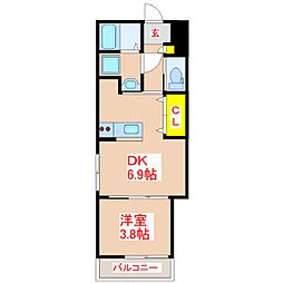 LEGENDSTAGE 1DKの間取図画像